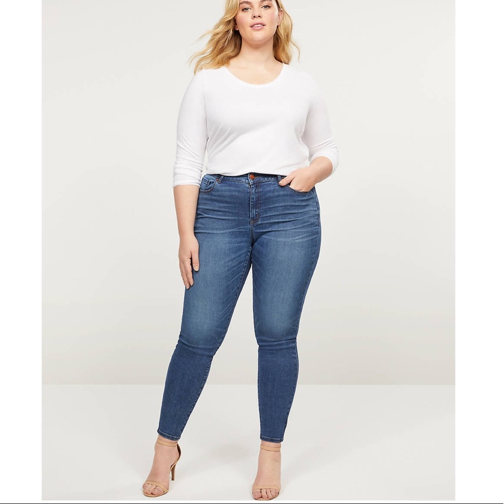 Lane Bryant High Rise Skinny Magic Waistband